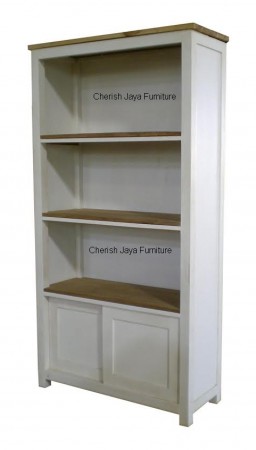Code: SJBC 007 Name: Simplicty Small Bookcase 2 Sliding Doors Size: W=100 x D=45 x H=200 cm Wood: Solid Teakwood